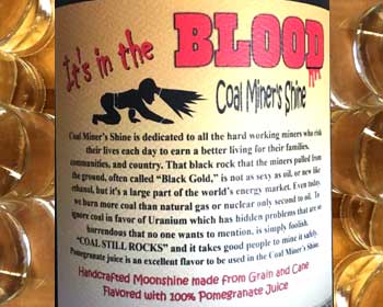The Coal Miner’s Pomegranate moonshine